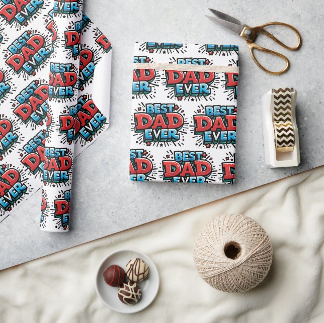 Papel De Presente Melhor Pai Nunca (Artesanato)