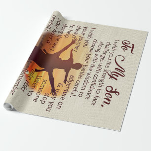 Papel De Presente Melhor Presente Para Filho Citações Ao Meu Filho