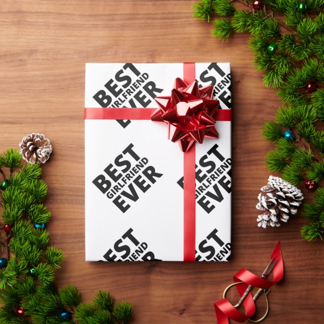 Papel De Presente Melhor Tipografia de Natal Engraçado (Presente de Natal)