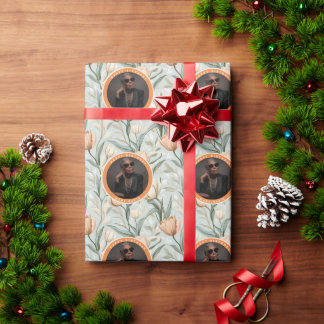 Papel De Presente Melhor Tulipa Floral Personalizada de Aniversário
