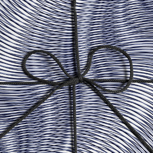 Papel De Presente Melted Silver effect Moiré Stripes Trippy Abstract