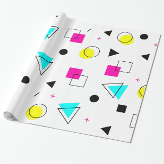 Papel De Presente Memphis 80" papel de envolvimento do design de s