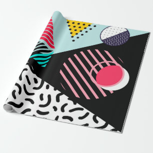Papel De Presente Memphis Pattern
