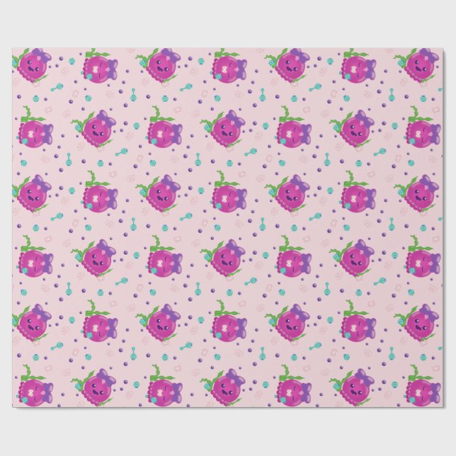 Papel De Presente Menina Bebê Polvo Kawaii (Aberto)