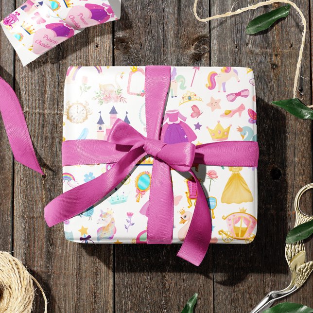 Papel De Presente Menina Bonito Princesa Fada Padrão (Criador carregado)