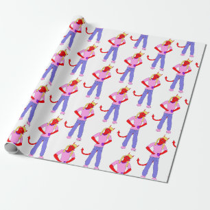 Papel De Presente menina diabólica