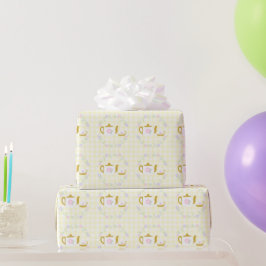 Papel De Presente Menina do Chá para Dois 2º Aniversário