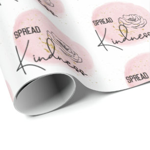 Papel De Presente Menina Rosa Espalha Bondade