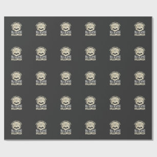 Papel De Presente Meninas Como Bruxas Design de Morcego de Halloween