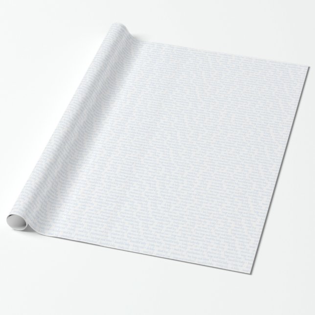 Papel De Presente Menino Bebê Azul (Desenrolado)