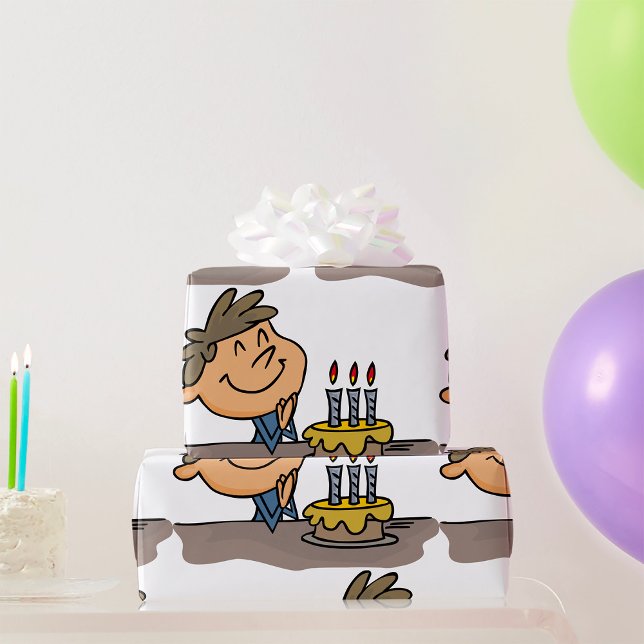Papel De Presente Menino de Aniversário (Criador carregado)