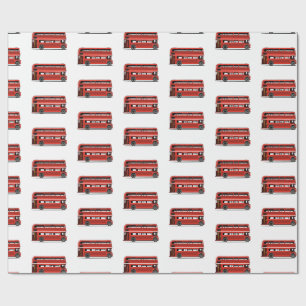 Papel De Presente Meninos do ônibus vermelho de dois andares da cida