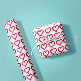 Papel De Presente Mensagem - um coração desenhado imperfeitamente