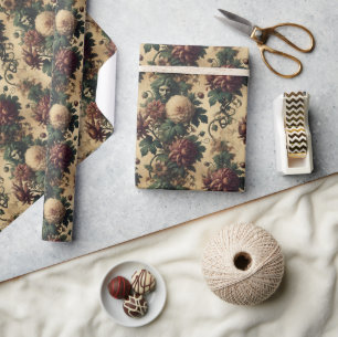 Papel De Presente Mente etérea - Design botânica gótica