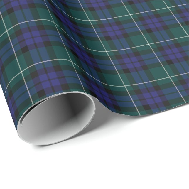 Papel De Presente Menteith Scotland District Tartan (Ponta do rolo)