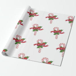 Papel De Presente Merry Christmas Candy Cane