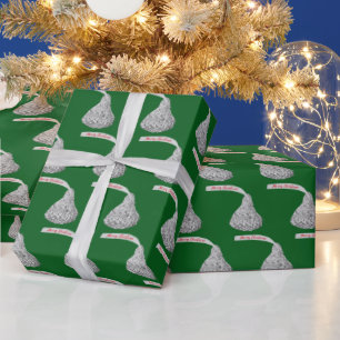 Papel De Presente Merry Christmas Candy on Green
