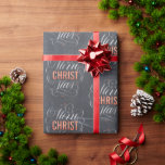Papel De Presente Merry CHRISTmas Chalk Cristo Cristão Caligrafia<br><div class="desc">Acenda o seu nome em luzes de marque e faça as pessoas lembrarem-se do porquê de dizermos "Feliz Natal". Esta design vem em algumas variações e você pode querer verificá-las todas para ver exatamente que direção você quer tomar. A inscrição profissional de Ivan Angelic é mostrada em preto para fundo...</div>