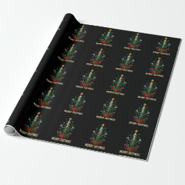 Papel De Presente Merry Fastmas Spark Plug Christmas Tree Mechanic 