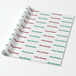 Papel De Presente Merry Scoutmas Troop Wrapping Paper