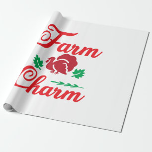 Papel De Presente Merry Xmas Fazenda Charm