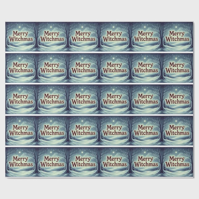 Papel De Presente MerryWitchmas (Aberto)