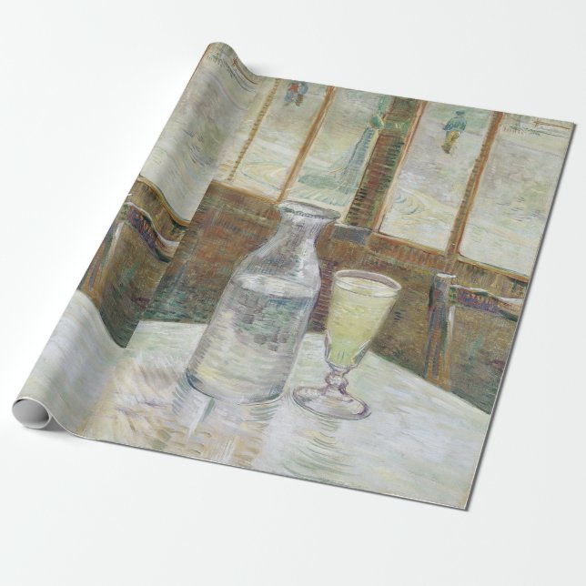 Papel De Presente Mesa de Café Vincent Van Gogh com Absinto (Desenrolado)