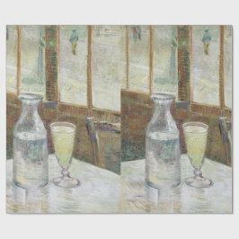Papel De Presente Mesa do café com o absinto por Vincent van Gogh