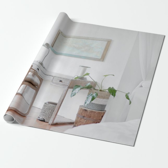 PAPEL DE PRESENTE MESA VAZIA PERTO DA CURTINA (Desenrolado)