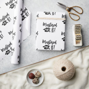 Papel De Presente Mestrados Do Ano Personalizado Graduação De Gradua