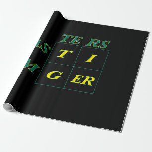 Papel De Presente Mestrados Tiger Goat Woods