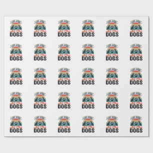 Papel De Presente Meta da Vida Todos os Cães Design de Amante de Cãe