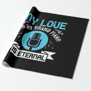 Papel De Presente Meu Amor Pelo Meu Grande Piano É Eterno