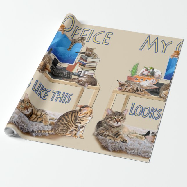 Papel De Presente Meu escritório se parece com isso (Desenrolado)