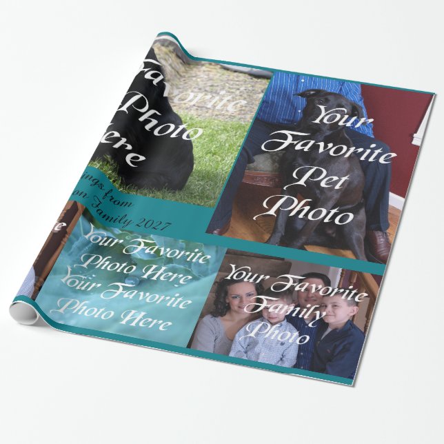 Papel De Presente Meus amigos e foto de família bonitos (Desenrolado)