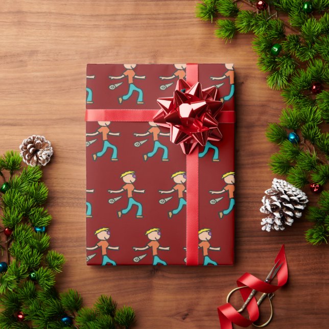 Papel De Presente Mic Drop (Presente de Natal)