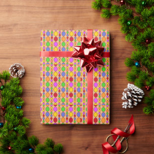 Papel De Presente Miçangas Brilhantes no Pêssego