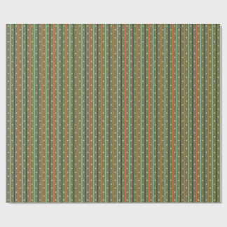 Papel De Presente Mid-Century Modern Retro Stripe Pattern