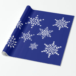 Papel De Presente Midnight Clear - Flocos de neve