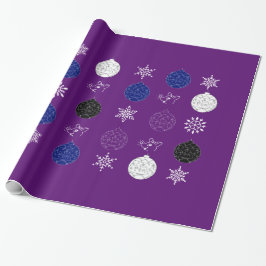 Papel De Presente Midnight Clear - Flocos de neve