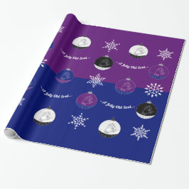 Papel De Presente Midnight Clear - Snowman