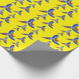 Papel De Presente Mikitiez parrot hawaii verão sunset Beach primaver