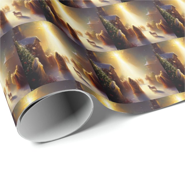 Papel De Presente Milagre de Natal 1 (Ponta do rolo)