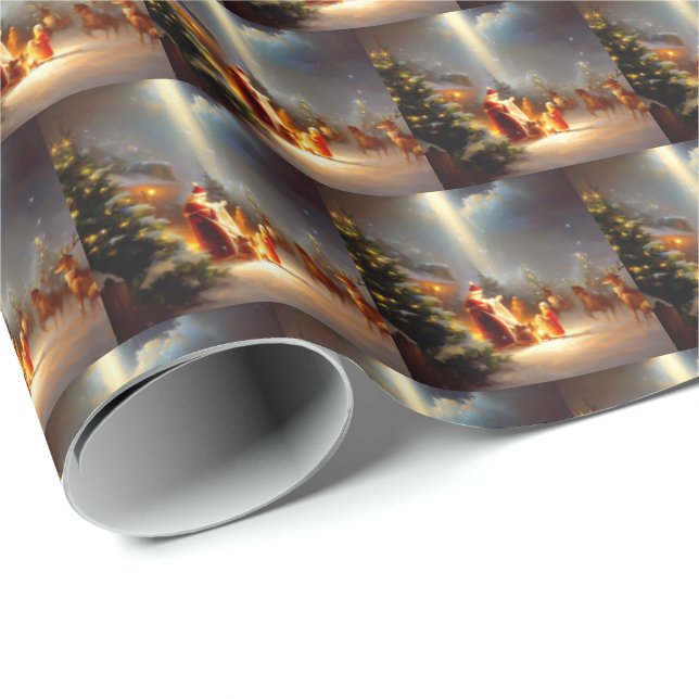 Papel De Presente Milagre de Natal 2 (Ponta do rolo)