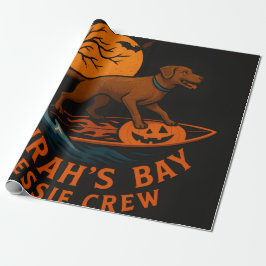 Papel De Presente Milah's Bay Chessie Crew - Surfar na Baía Spooky