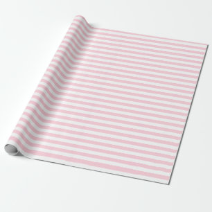Papel De Presente Milhares de Pink e White Stripes