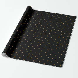 Papel De Presente Milho doce preto laranja e divertido bonitinho