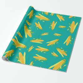 Papel De Presente Milho No Padrão De Cob