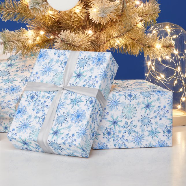 Papel De Presente Milhões de Flocos de Neve (Feriados)