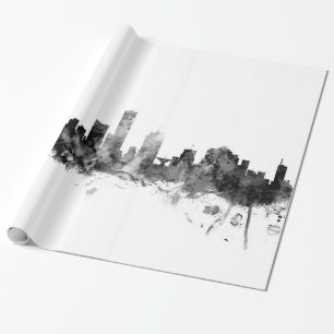 Papel De Presente Milwaukee Wisconsin Skyline